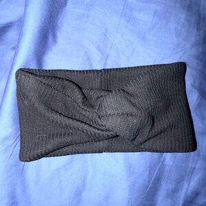 Black Peloton Knotted Ribbed Headband - Women Accessories EUC